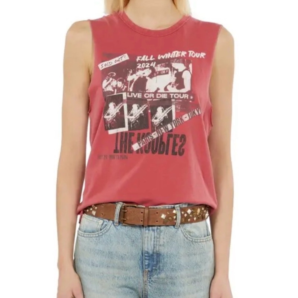 The Kooples Cotton Modal Graphic Tank Top NWT Size Large